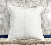 Genuine Leather Square Pillow Cover 26 SkinOutfit